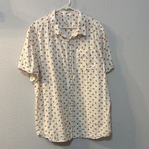 Dip taco print short sleeve button down